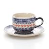 ポーリッシュポタリー（ポーランド陶器） ボレスワヴィエツ ティーカップ＆ソーサー 210ml／16cm 886／883／1046