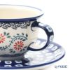 ポーリッシュポタリー（ポーランド陶器） ボレスワヴィエツ ティーカップ＆ソーサー 220ml／16cm 775／836／A-1145A