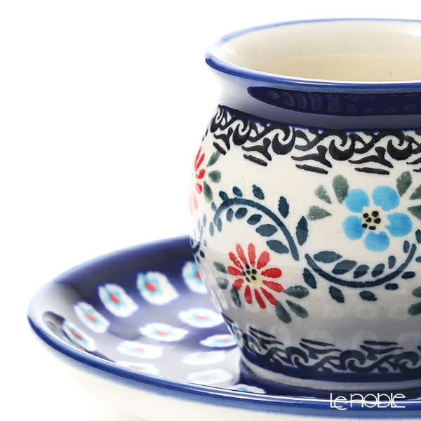 ポーリッシュポタリー（ポーランド陶器） ボレスワヴィエツ コーヒーカップ＆ソーサー 160ml／14.2cm 913／710／A-1145A