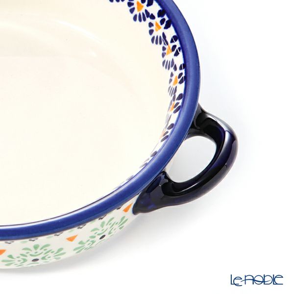 ポーリッシュポタリー（ポーランド陶器） ボレスワヴィエツ グラタン皿 18.8cm／H4.6cm 1454／A-1155A