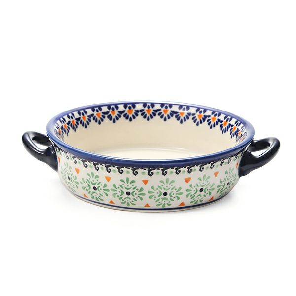 ポーリッシュポタリー（ポーランド陶器） ボレスワヴィエツ グラタン皿 18.8cm／H4.6cm 1454／A-1155A