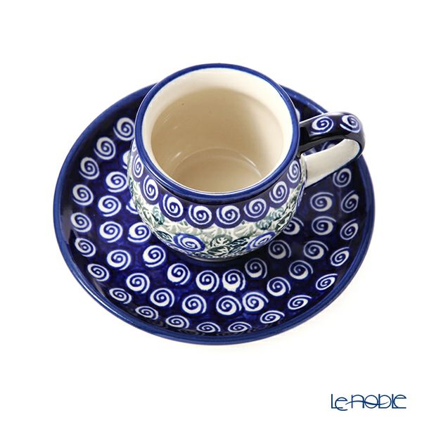 ポーリッシュポタリー（ポーランド陶器） ボレスワヴィエツ コーヒーカップ＆ソーサー 160ml／14.2cm 913／710／A-1073A