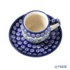 ポーリッシュポタリー（ポーランド陶器） ボレスワヴィエツ コーヒーカップ＆ソーサー 160ml／14.2cm 913／710／A-1073A