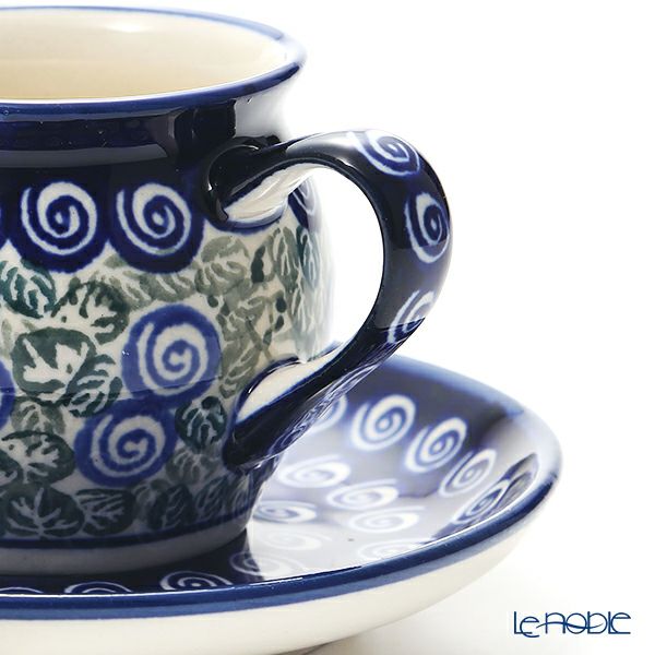 ポーリッシュポタリー（ポーランド陶器） ボレスワヴィエツ コーヒーカップ＆ソーサー 160ml／14.2cm 913／710／A-1073A