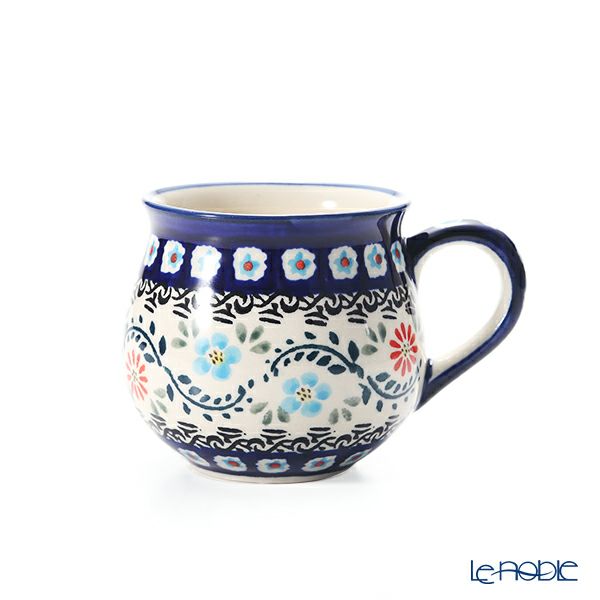 ポーリッシュポタリー（ポーランド陶器） ボレスワヴィエツ マグカップ 220ml／8cm 1452／A-1145A