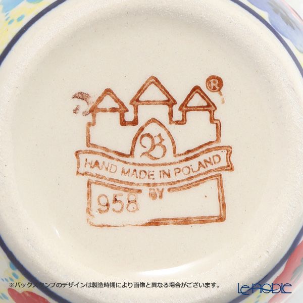 ポーリッシュポタリー（ポーランド陶器） ボレスワヴィエツ マグ 350ml／9.7cm 1105／DU-221