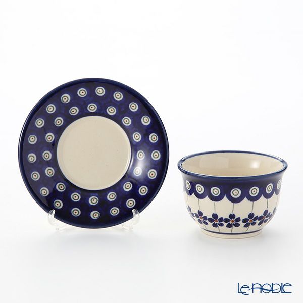 ポーリッシュポタリー（ポーランド陶器） ボレスワヴィエツ ジャパニーズティーカップ＆ソーサー 110ml 716／2014／A-166A 【ル・ノーブルオリジナル企画商品】
