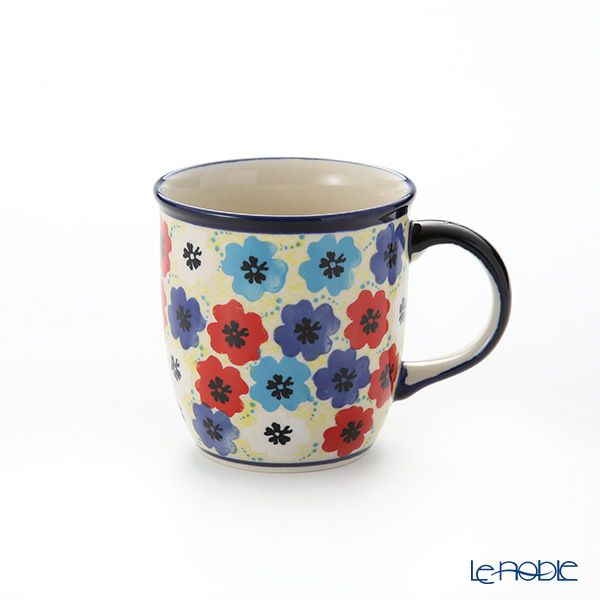 ポーリッシュポタリー（ポーランド陶器） ボレスワヴィエツ マグ 350ml／9.7cm 1105／DU-220