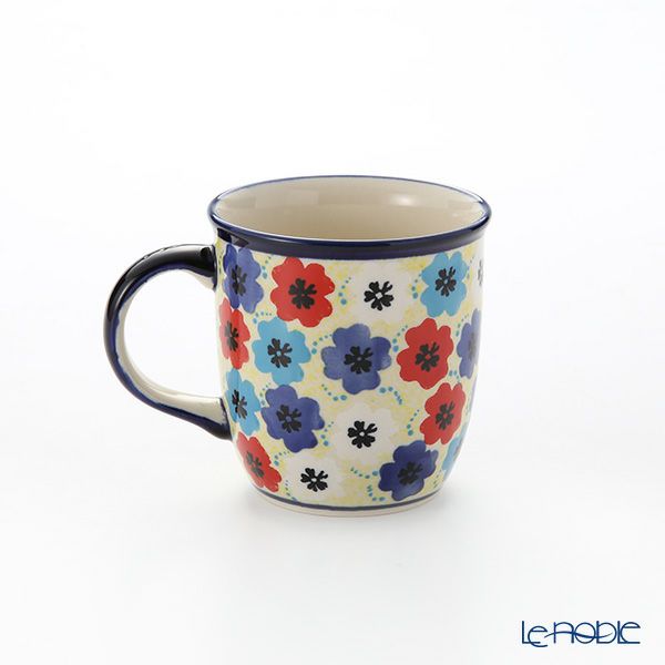 ポーリッシュポタリー（ポーランド陶器） ボレスワヴィエツ マグ 350ml／9.7cm 1105／DU-220