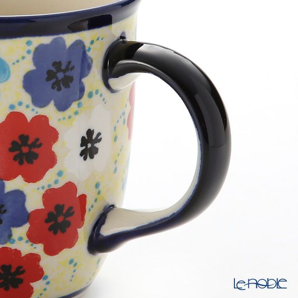 ポーリッシュポタリー（ポーランド陶器） ボレスワヴィエツ マグ 350ml／9.7cm 1105／DU-220