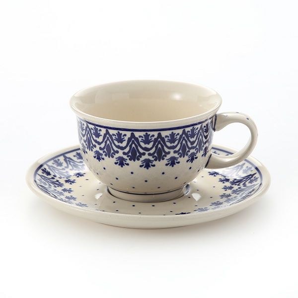 ポーリッシュポタリー（ポーランド陶器） ボレスワヴィエツ ティーカップ＆ソーサー 220ml／16cm 775／836／1169