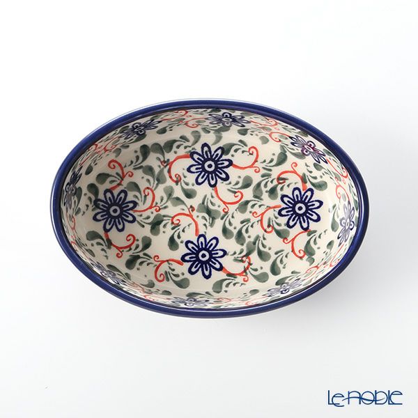 ポーリッシュポタリー（ポーランド陶器） ボレスワヴィエツ 楕円型ディッシュ 16.4cm／H4.5cm 1894A／A-1197A
