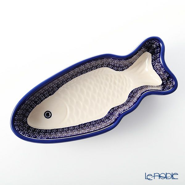 ポーリッシュポタリー（ポーランド陶器） ボレスワヴィエツ フィッシュプラター 35cm 1412／226A