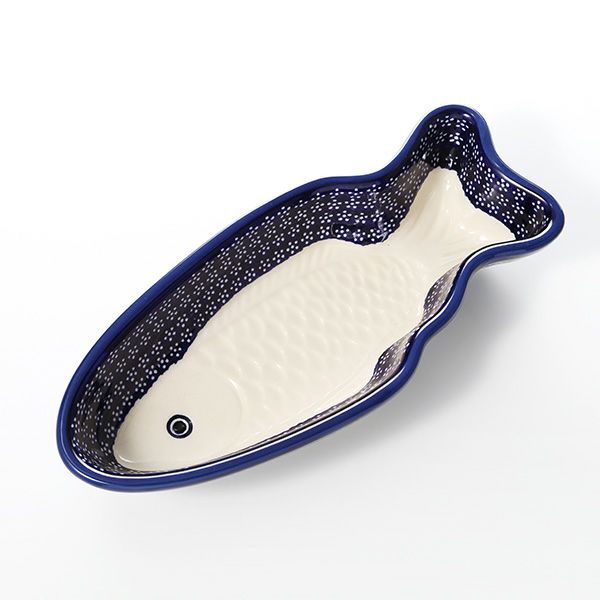 ポーリッシュポタリー（ポーランド陶器） ボレスワヴィエツ フィッシュプラター 35cm 1412／226A