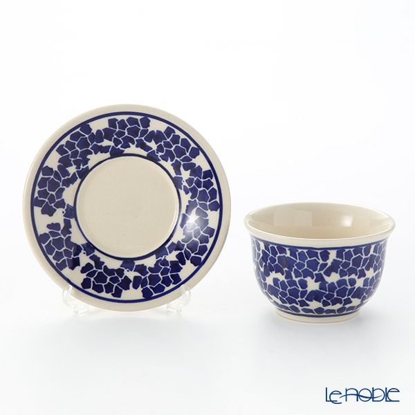 ポーリッシュポタリー（ポーランド陶器） ボレスワヴィエツ ジャパニーズティーカップ＆ソーサー 110ml 716／2014／1188 【ル・ノーブルオリジナル企画商品】