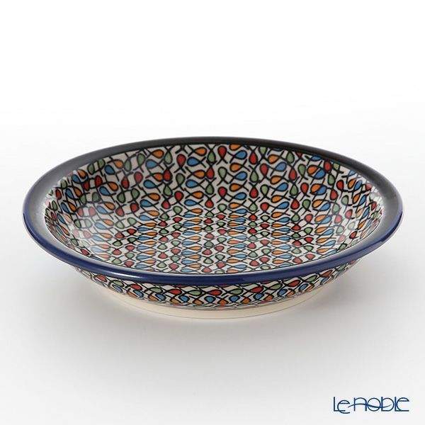 ポーリッシュポタリー（ポーランド陶器） ボレスワヴィエツ スーププレート 22cm 1002／DU-221