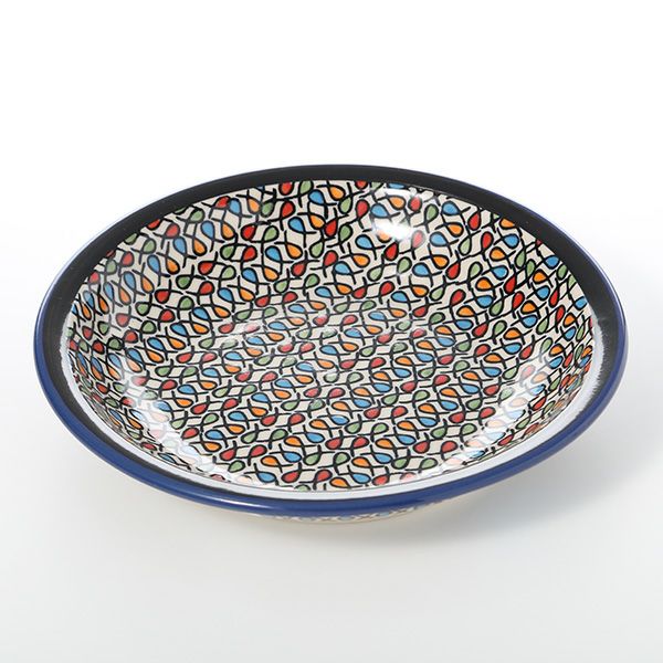 ポーリッシュポタリー（ポーランド陶器） ボレスワヴィエツ スーププレート 22cm 1002／DU-221