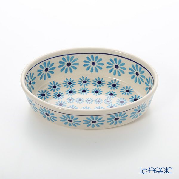 ポーリッシュポタリー（ポーランド陶器） ボレスワヴィエツ 楕円型ディッシュ 16.4cm／H4.5cm 1894A／966