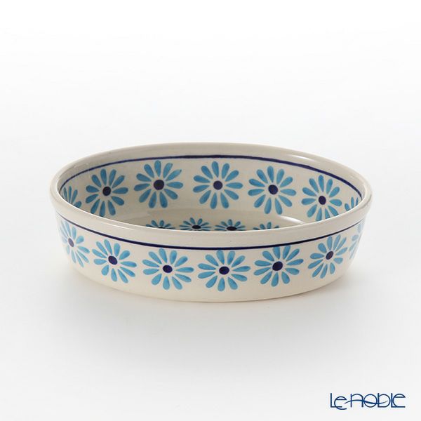 ポーリッシュポタリー（ポーランド陶器） ボレスワヴィエツ 楕円型ディッシュ 16.4cm／H4.5cm 1894A／966