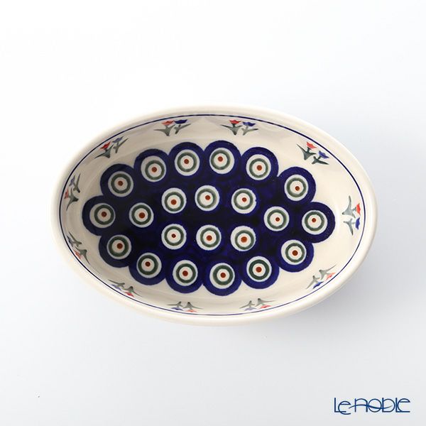 ポーリッシュポタリー（ポーランド陶器） ボレスワヴィエツ 楕円型ディッシュ 16.4cm／H4.5cm 1894A／809