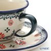 ポーリッシュポタリー（ポーランド陶器） ボレスワヴィエツ ティーカップ＆ソーサー 220ml／16cm 775／836／A-1072A