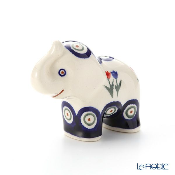 ポーリッシュポタリー（ポーランド陶器） ボレスワヴィエツ フィギュリン（エレファント） H8cm 1874／809