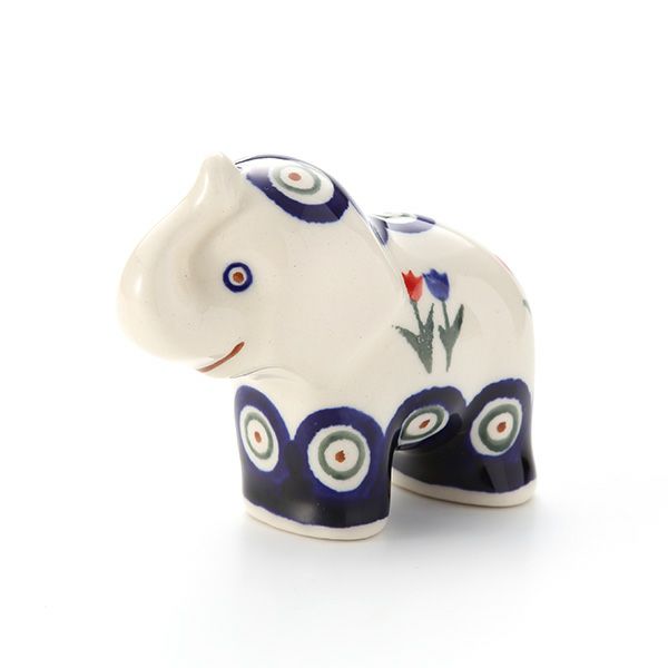 ポーリッシュポタリー（ポーランド陶器） ボレスワヴィエツ フィギュリン（エレファント） H8cm 1874／809