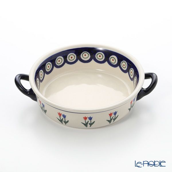 ポーリッシュポタリー（ポーランド陶器） ボレスワヴィエツ グラタン皿 18.8cm／H4.6cm 1454／809