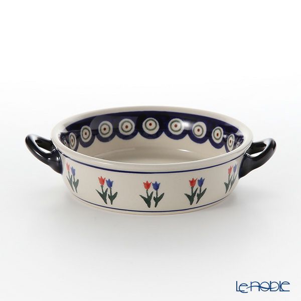 ポーリッシュポタリー（ポーランド陶器） ボレスワヴィエツ グラタン皿 18.8cm／H4.6cm 1454／809