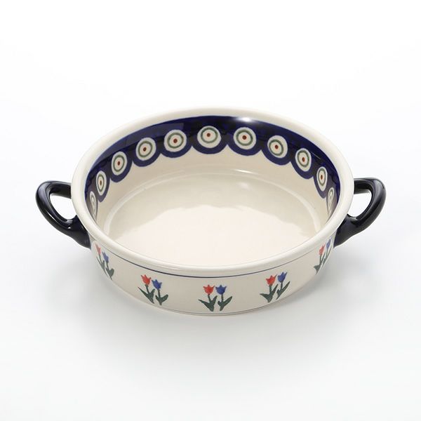 ポーリッシュポタリー（ポーランド陶器） ボレスワヴィエツ グラタン皿 18.8cm／H4.6cm 1454／809