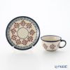 ポーリッシュポタリー（ポーランド陶器） ボレスワヴィエツ ティーカップ＆ソーサー 220ml／16cm 775／836／A-1220A