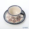 ポーリッシュポタリー（ポーランド陶器） ボレスワヴィエツ ティーカップ＆ソーサー 220ml／16cm 775／836／A-1220A