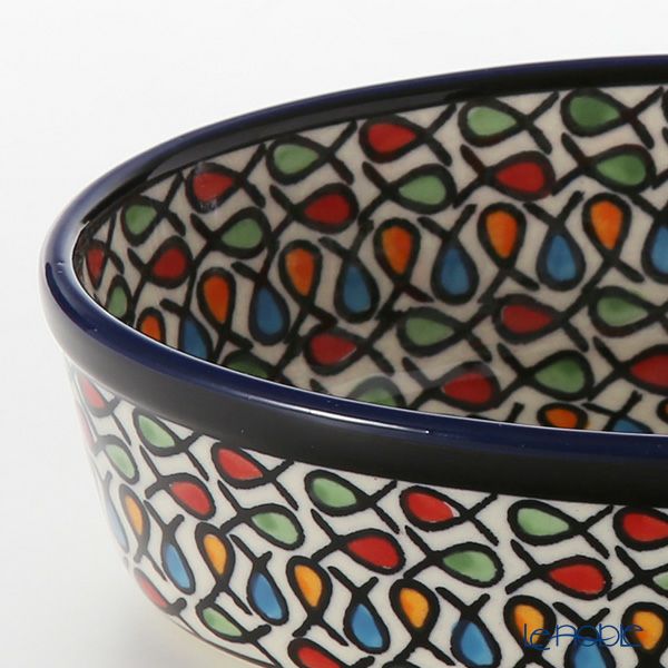 ポーリッシュポタリー（ポーランド陶器） ボレスワヴィエツ 楕円型ディッシュ 16.4cm／H4.5cm 1894A／DU-221