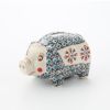 ポーリッシュポタリー（ポーランド陶器） ボレスワヴィエツ ピギーバンク（豚の貯金箱） 15.5cm／H9.3cm 1815／A-1220A