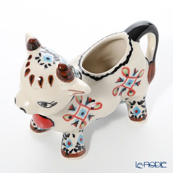 ポーリッシュポタリー（ポーランド陶器） ボレスワヴィエツ クリーマー（ウシ） 75ml 1885／A-1220A