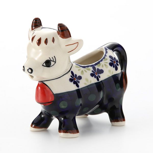 ポーリッシュポタリー（ポーランド陶器） ボレスワヴィエツ クリーマー（ウシ） 75ml 1885／297A