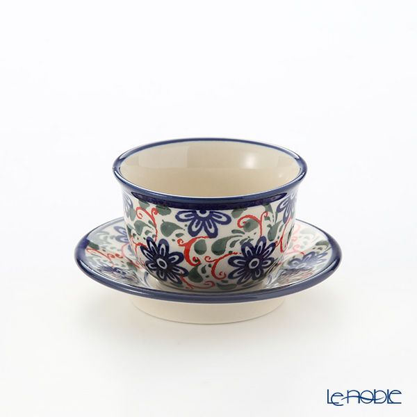 ポーリッシュポタリー（ポーランド陶器） ボレスワヴィエツ ジャパニーズティーカップ＆ソーサー 110ml 716／2014／A-1197A 【ル・ノーブルオリジナル企画商品】