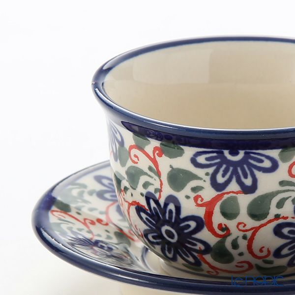 ポーリッシュポタリー（ポーランド陶器） ボレスワヴィエツ ジャパニーズティーカップ＆ソーサー 110ml 716／2014／A-1197A 【ル・ノーブルオリジナル企画商品】
