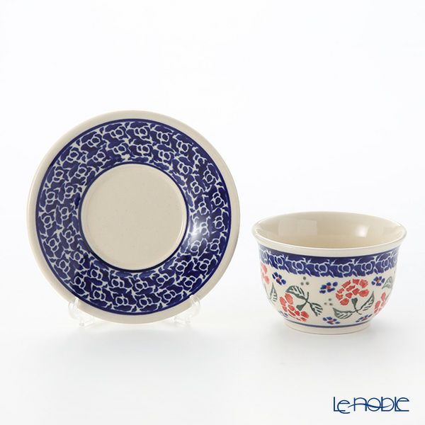 ポーリッシュポタリー（ポーランド陶器） ボレスワヴィエツ ジャパニーズティーカップ＆ソーサー 110ml 716／2014／963【ル・ノーブルオリジナル企画商品】