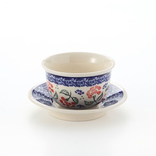 ポーリッシュポタリー（ポーランド陶器） ボレスワヴィエツ ジャパニーズティーカップ＆ソーサー 110ml 716／2014／963【ル・ノーブルオリジナル企画商品】
