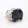 ポーリッシュポタリー（ポーランド陶器） ボレスワヴィエツ ピギーバンク（豚の貯金箱） 15.5cm／H9.3cm 1815／297A