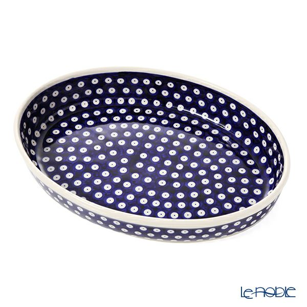 ポーリッシュポタリー（ポーランド陶器） ボレスワヴィエツ ディッシュ 22×31cm 350A／D-42