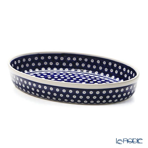 ポーリッシュポタリー（ポーランド陶器） ボレスワヴィエツ ディッシュ 22×31cm 350A／D-42