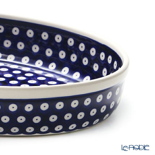 ポーリッシュポタリー（ポーランド陶器） ボレスワヴィエツ ディッシュ 22×31cm 350A／D-42