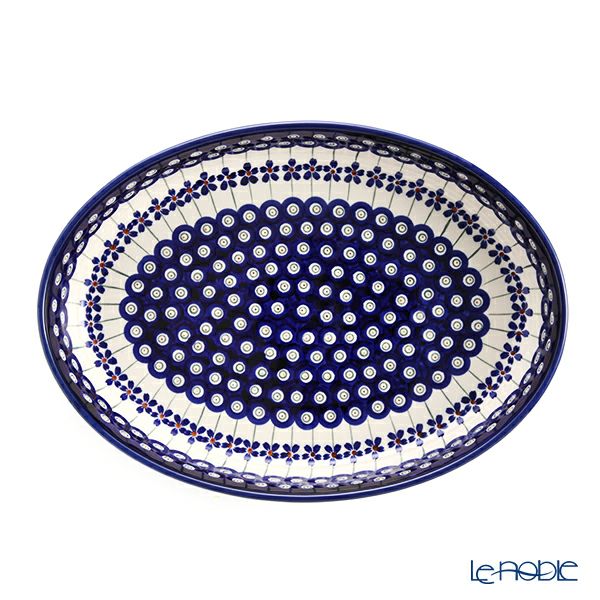 ポーリッシュポタリー（ポーランド陶器） ボレスワヴィエツ ディッシュ 22×31cm 350A／A-166A