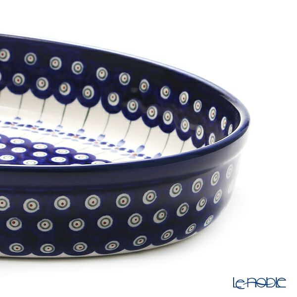 ポーリッシュポタリー（ポーランド陶器） ボレスワヴィエツ ディッシュ 22×31cm 350A／A-166A