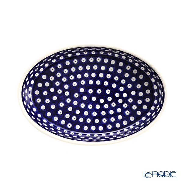 ポーリッシュポタリー（ポーランド陶器） ボレスワヴィエツ ディッシュ／楕円皿／オーバルボウル 19×27.5cm 349A／D-42