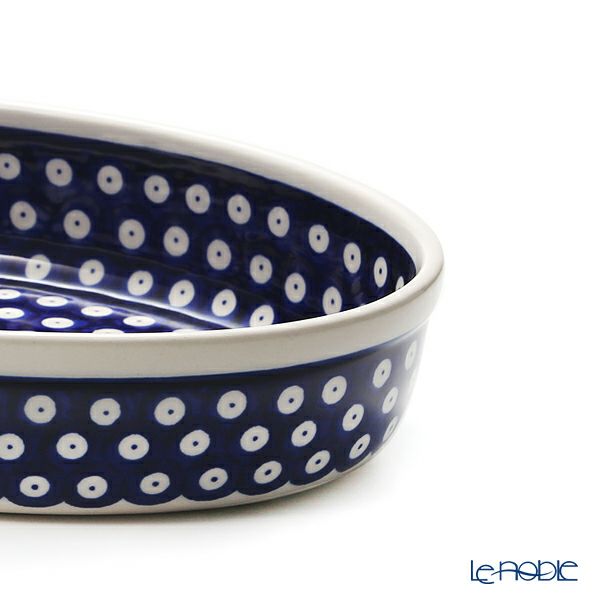 ポーリッシュポタリー（ポーランド陶器） ボレスワヴィエツ ディッシュ／楕円皿／オーバルボウル 19×27.5cm 349A／D-42