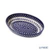 ポーリッシュポタリー（ポーランド陶器） ボレスワヴィエツ ディッシュ／楕円皿／オーバルボウル 19×27.5cm 349A／A-166A