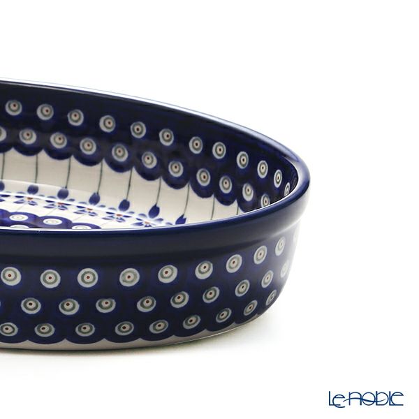 ポーリッシュポタリー（ポーランド陶器） ボレスワヴィエツ ディッシュ／楕円皿／オーバルボウル 19×27.5cm 349A／A-166A